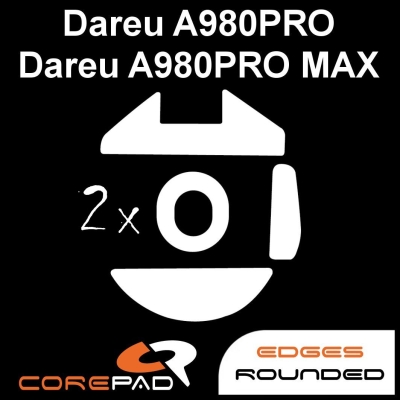 Corepad Skatez PRO mouse skates hyperglide hyperglides esptiger tiger ice arc x-ray raypad jade obsidian Feet X-RAYPAD Unusual Way Sports UWS Silver Fox Magic V2 Dareu A980 PRO MAX